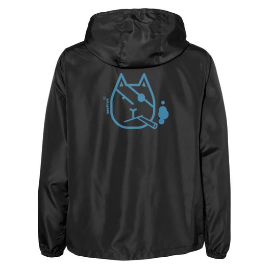 Smoking Cat Pullover Windbreaker