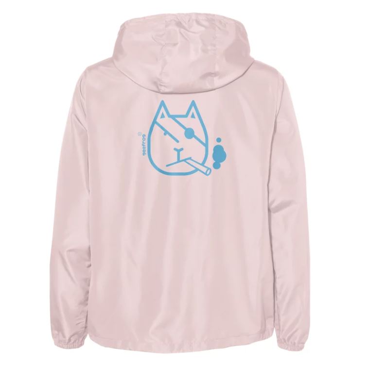 Smoking Cat Pullover Windbreaker