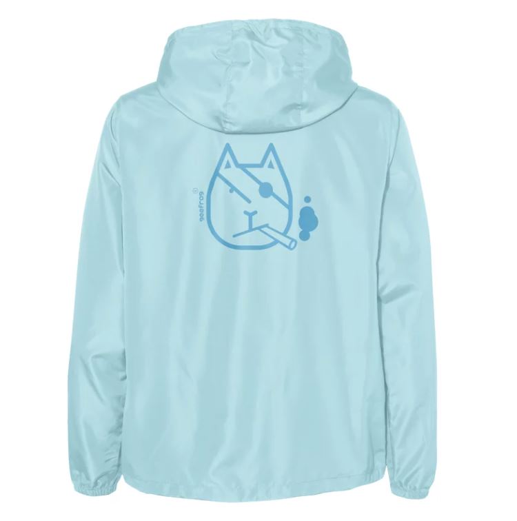 Smoking Cat Pullover Windbreaker